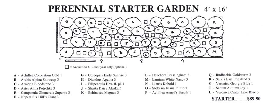 Layout for Starter Garden