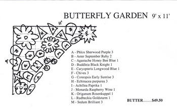Bring butterflies to your garden - 9' x 11' corner layout